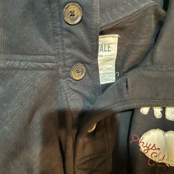 Men’s Large Aeropostale Black 100% cotton pullover sweatshirt - Picture 5 of 5